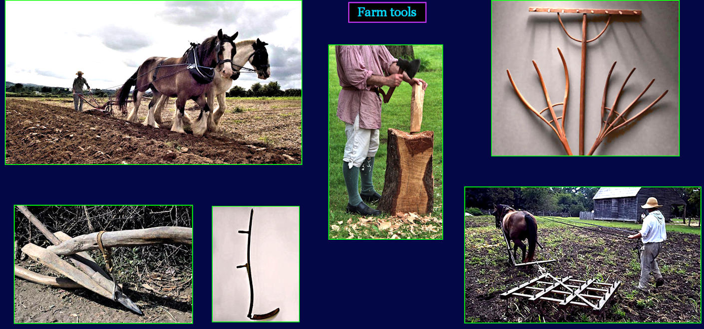 Farming tools, 1750